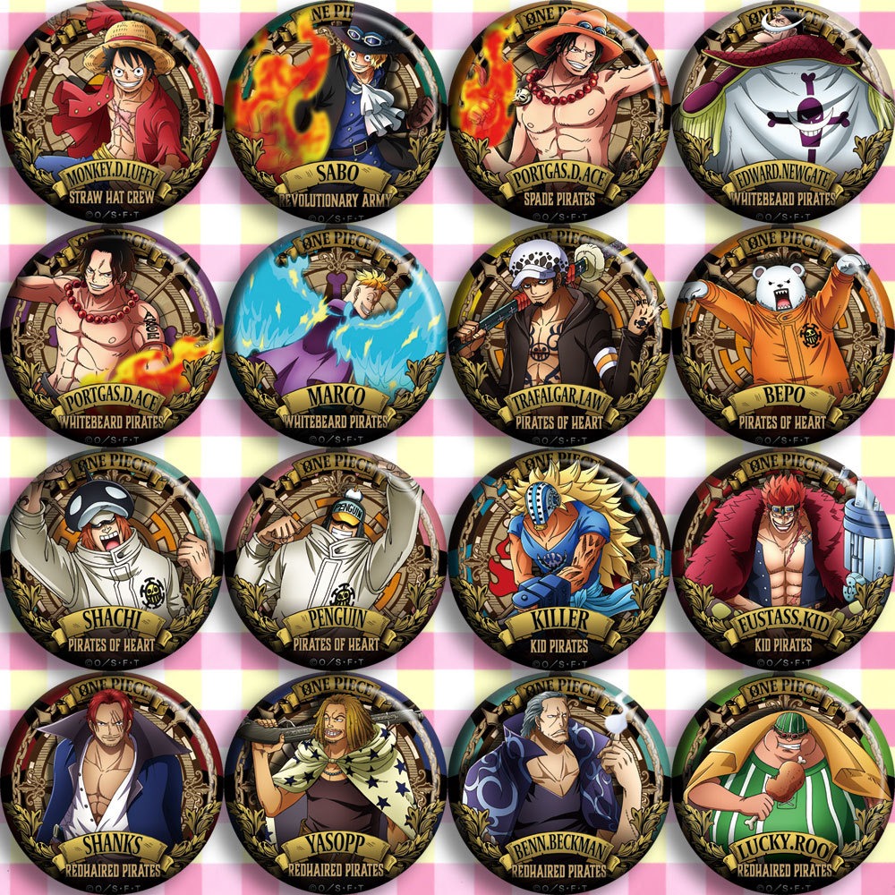 Luffy Anime Merchandise - Значок аниме ONEPIECE C стиль булавка
