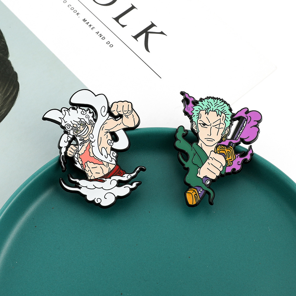 Luffy Anime Merchandise - Японские аниме-аксессуары: брошь One Piece с