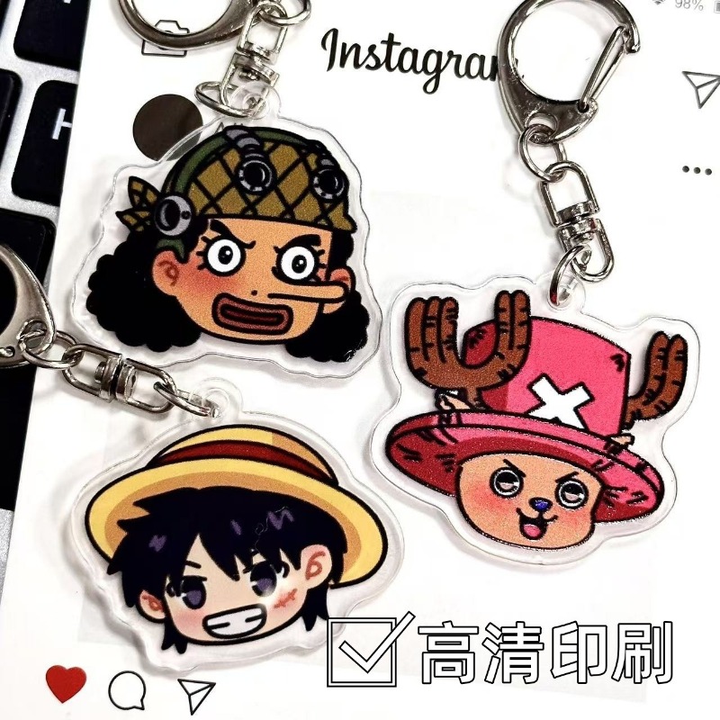 Цельный акриловый брелок в сти – обзор и цена Luffy Anime Merchandise
